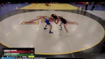 126 lbs Semifinal - Landon Robideau, St. Michael-Albertville vs Jordon Oehme, Brandon