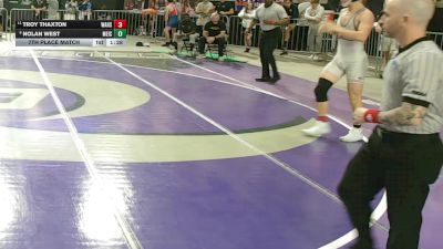 150 1A 7th Place Match - Troy Thaxton, Wakulla Hs vs Nolan West, Merritt Island