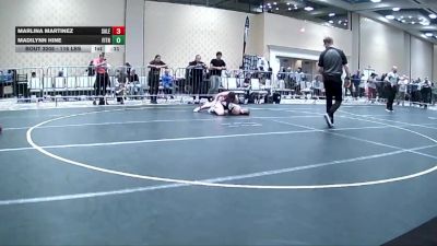 116 lbs Consi Of 8 #2 - Marlina Martinez, Salem Elite vs Madilynn Hine, Fitness Fight Factory WC