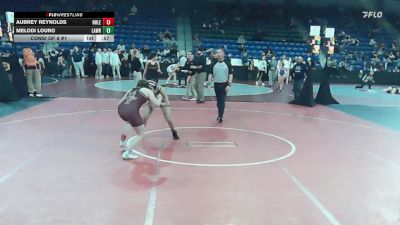 126 lbs Consi Of 8 #1 - Aubrey Reynolds, Noble vs Melodi Louro, Lawrence