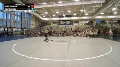 45 lbs Quarterfinals (8 Team) - Riley Johnson, West Coast Elite vs Colt Russell, Idaho 1