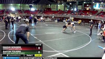 132 lbs 3rd Place Match - Easton Folkers, Iron Hawk Wrestling Academy vs Maxum Rodgers, Border Bandits Wrestling