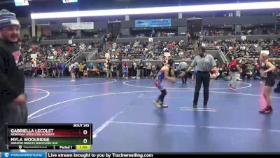 94-101 lbs Round 3 - Myla Woolridge, Greater Heights Wrestling-AAA vs Gabriella LeColst, Nebraska Wrestling Academy