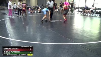 106 lbs Cons. Round 2 - Thomas Patterson, Alpha Elite vs Giovanni Caserta, Crusader Wrestling Club