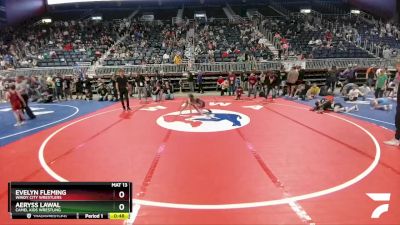 62 lbs 3rd Place Match - Evelyn Fleming, Windy City Wrestlers vs Aeryss Lawal, Camel Kids Wrestling
