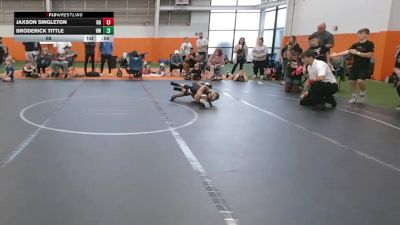 68 lbs Round 1 (4 Team) - Broderick Tittle, Valor Wrestling vs Jaxson Singleton, Ohio Gold