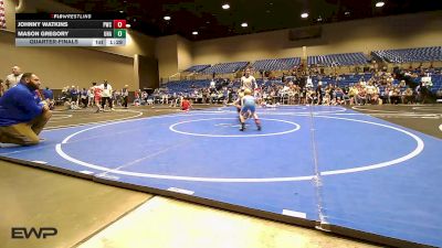 50-55 lbs Quarterfinal - Johnny Watkins, Paris Wrestling Club vs Mason Gregory, Unattached