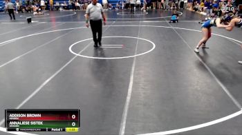 140 lbs Round 2 - Addison Brown, Minden vs Annaliese Sistek, Seward