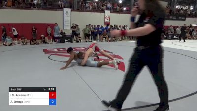 97 kg Round Of 32 - Matt Arsenault, Illinois vs Adam Ortega, Charleston Regional Training Center