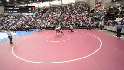 3A 190 lbs 3rd Place Match - Dahlia Silva, Union vs Hannah Perry, North Sanpete