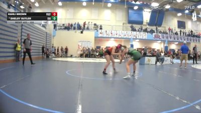 130 lbs Cons. Round 5 - Shelby Butler, Eagle High School vs Kahli Brown, Post Falls High School
