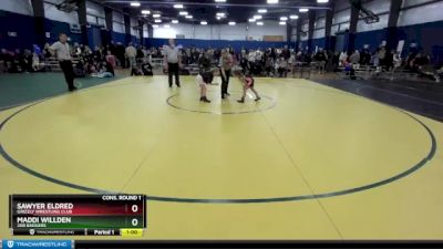 50+ Cons. Round 1 - Maddi Willden, 208 Badgers vs Sawyer Eldred, Grizzly Wrestling Club