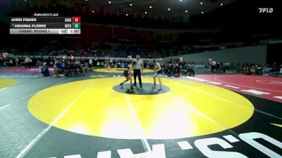 4A/3A/2A/1A Girls 125 Champ. Round 1 - Arianna Flores, Sutherlin Girls vs Averi Fisher, Echo Girls