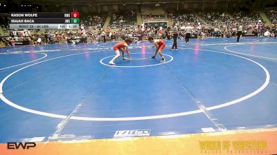 84 lbs Round Of 32 - Kason Wolfe, Keystone Wrestling Club vs Isaiah Baca, Juggernaut Wrestling Club