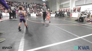 45 lbs Round Of 16 - Lawson Bohner, Buck Pride Wrestling vs Hudson Clement, Team Tulsa Wrestling Club
