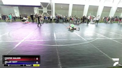 86 lbs Quarterfinal - Cooper Walker, WY vs Keller Watt, MT