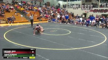 150 lbs Quarters & 1st Wb (16 Team) - Michael Rich, Bainbridge vs Taryn Purdue, West Laurens