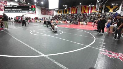 157 lbs Champ. Round 1 - Manuel Hernandez, Shadow Hills vs Norbert Lofe, La Mirada