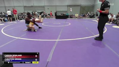 157 lbs Round 3 (8 Team) - Carson Rowland, Minnesota Red vs Christion Griggs, Alabama