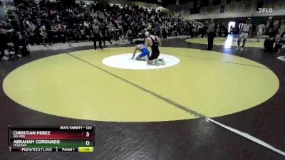 120 lbs Semifinal - Abraham Coronado, McQueen vs Christian Perez, Del Oro