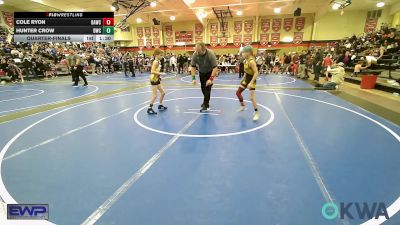 64 lbs Quarterfinal - Cole Ryon, Broken Arrow Wrestling Club vs Hunter Crow, Berryhill Wrestling Club