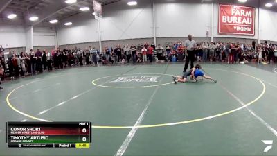 45 lbs Semifinal - Timothy Artusio, Orange County vs Conor Short, Reaper Wrestling Club