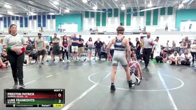 110 lbs Finals (8 Team) - Luke Frankovits, Buxton vs Preston Patrick, Georgia United