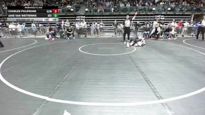 112 lbs Round Of 16 - Charles Polifrone, Olympic vs Jake Van Wettering, Bitetto Trained Wrestling