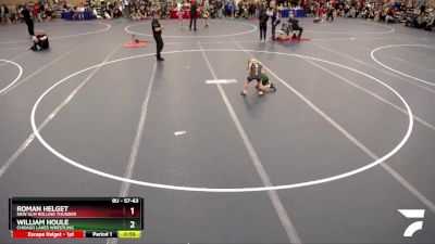 57-63 lbs Cons. Round 3 - Roman Helget, New Ulm Rolling Thunder vs William Houle, Chisago Lakes Wrestling