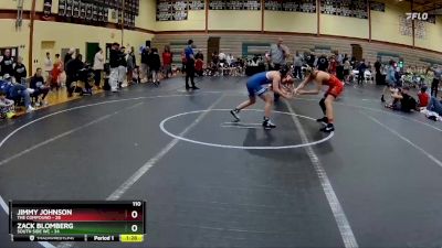 110 lbs Round 5 (10 Team) - Jimmy Johnson, The Compound vs Zack Blomberg, South Side WC