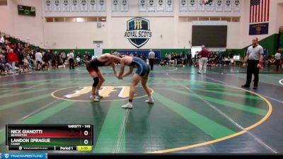 145 lbs Semifinal - Nick Gianotti, Beaverton vs Landon Sprague, Canby