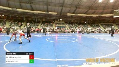 61 lbs Consi Of 8 #2 - Mackenzie Williamson, Nebraska Wrestling Academy vs Aria Bargas, California