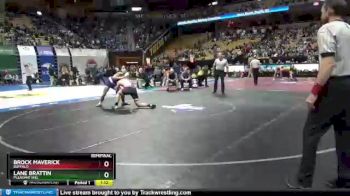 195 Class 2 lbs Semifinal - Lane Brattin, Pleasant Hill vs Brock Maverick, Buffalo