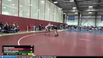 184 lbs Quarterfinal - Sampson Wilkins, Castleton University vs Ryan DeVivo, Johnson & Wales University (Rhode Island)