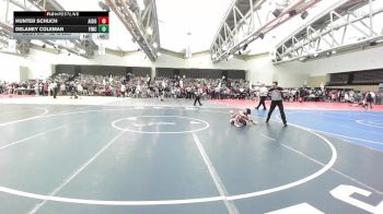52-B lbs Round Of 32 - Hunter Schuch, All I See Is Gold Academy vs Delaney Coleman, Fightin Irish Wrestling Club