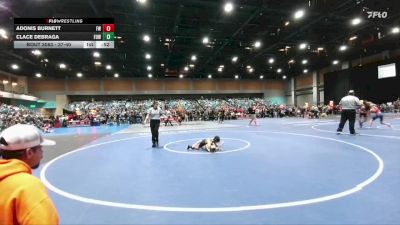 37-40 lbs Round 2 - Adonis Burnett, Fernley WC vs Clace DeBraga, Fallon Outlaws WC