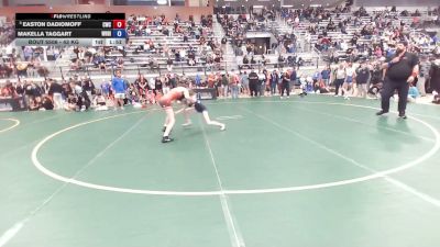 43 kg Champ. Rd Of 16 - Easton Dadiomoff, Cleveland Wrestling Club vs Makella Taggart, WhiteRiver Highschool