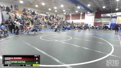 150 lbs Cons. Round 3 - Andreas Romero, Barstow vs Christopher Mattar, University