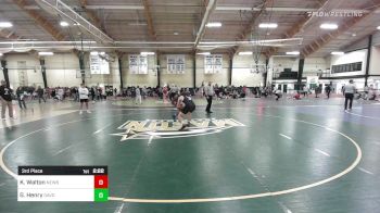 197 lbs 3rd Place - Khris Walton, Newberry vs Gavin Henry, Davidson