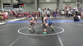 110 lbs Cons. Round 3 - Arianna Weigel, Russell Wrestling Club vs Gwen Stewart, Team Lightning Wrestling Club