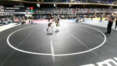 5A 107 lbs Quarterfinal - Aro Ogle-Garza, Lucas Lovejoy vs Ava Aragon, McAllen