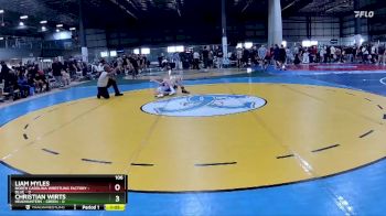 106 lbs Quarterfinals (8 Team) - Christian Wirts, HEADHUNTERS - GREEN vs Liam Myles, NORTH CAROLINA WRESTLING FACTORY - BLUE