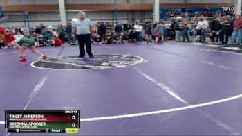 117 lbs Champ. Round 2 - Tinley Anderson, New Plymouth Middle School vs Breonna Apodaca, Idaho Gold Wrestling