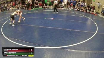 100 lbs Round 3 - Cozette Jordan, Ravage vs Paige Bennett, JWC