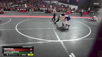 190 lbs Champ. Round 2 - Trevor Ray, MGM Silver Spartans vs Austin Jaskiewicz, Melrose-Mindoro