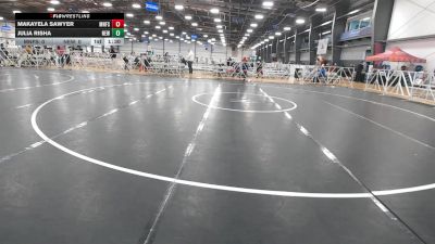 55 lbs Round 1 (9am Saturday) - Makayela Sawyer, Minnesota Funky Singlets vs Julia Risha, NEWHALE