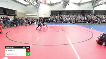 106-J lbs Round Of 32 - Maddox White, Pennridge K-8 vs Jeremy Jackson, HUNGRY DAWGZ