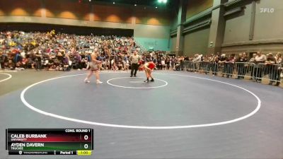 144 lbs Cons. Round 1 - Ayden Davern, Truckee vs Caleb Burbank, University