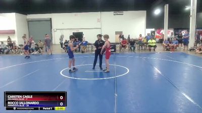 119 lbs Quarterfinals (8 Team) - Carsten Cagle, Oklahoma Blue vs Rocco Iallonardo, Minnesota Blue