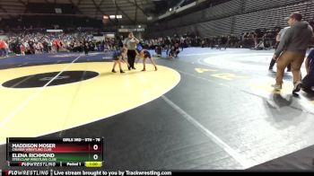 78 lbs Cons. Round 2 - Maddison Moser, Cruiser Wrestling Club vs Elena Richmond, Steelclaw Wrestling Club
